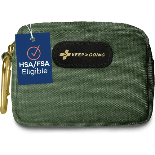 KeepGoing Small Travel First Aid Kit Kids – 60 Pc. Mini First Aid Kit for Purse, Diaper Bag, & Backpack with Latex-Free Bandages – 4 Oz., & 4.5 x 3.5 x 2 in, TSA-Approved