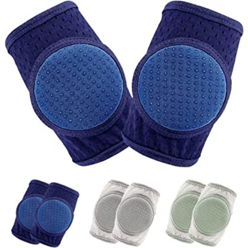 CB Baby Knee Pads for Crawling, Crawling knee pads for babies,Adjustable Anti Slip Breathable for Crawling Toddling(3 Pairs)