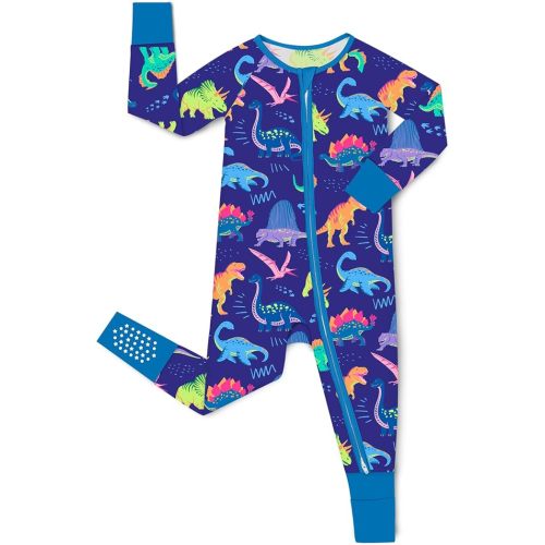 babee Reshinee Bamboo Viscose Baby Convertible Footie Pajama, Sleep & Play Footed Zipper Pajamas for Baby Boys & Girls