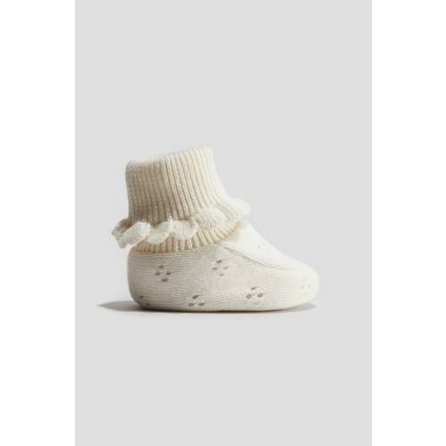 COTTON KNIT SLIPPER SOCKS