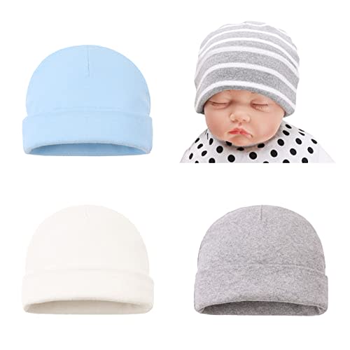 Bamery Cotton Baby Girl Hat Preemie Boys Beanie Newborn Hospital Hats Winter Infant Hats for Girls