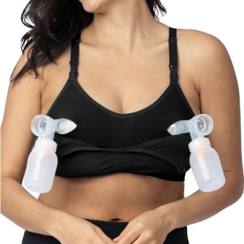Kindred Bravely Sublime Sports Pumping Bra Hands Free | All-in-One Nursing Bras for Breastfeeding and Pumping