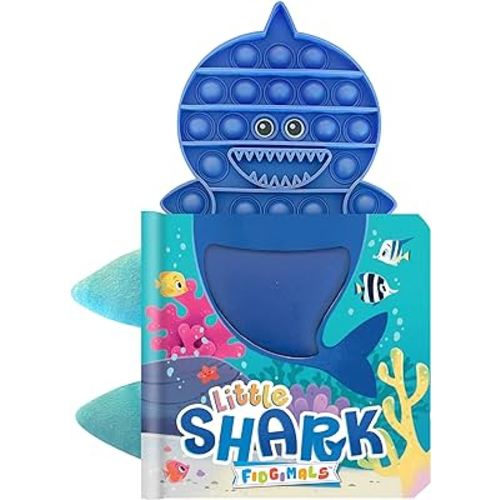 Fidgimals Little Shark Animal Baby Book | Educational Children's Books, Sensory Board Book with Pop It Fidget Toys, Perfect Sensory Toys for Toddlers ... Baby Books I Your Sensory Fidget Ocean Friend
