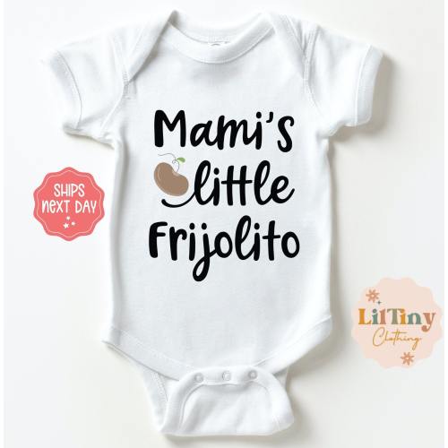 Mami's Little Frijolito Baby Onesie® | Spanish Latin Baby Onesie® | Unisex Baby Onesie® | Baby Gift | Funny Baby Onesie® | Cute Onesie®