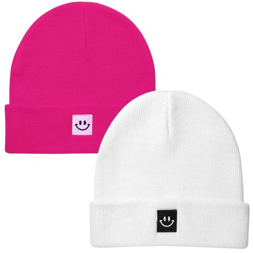 2Pack Baby Beanie Knit Toddler Hat for Girls Boys 0-8 Years