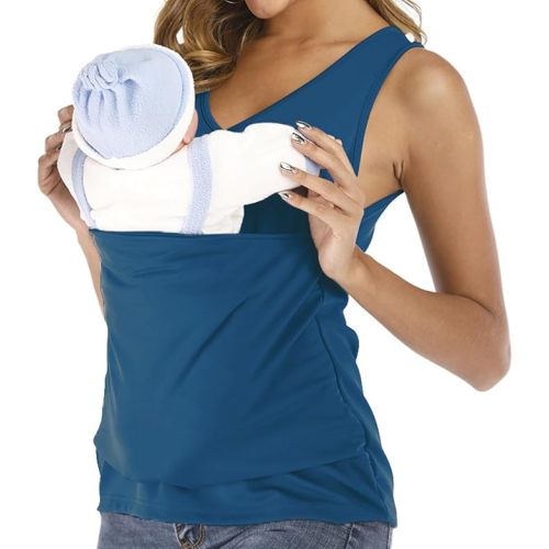 Kangaroo Shirt for Dad and Baby, Kangaroo Shirt for Dad Short Sleeve T-Shirts, Mens Baby Carrier, Soothe V Neck Short Sleeve