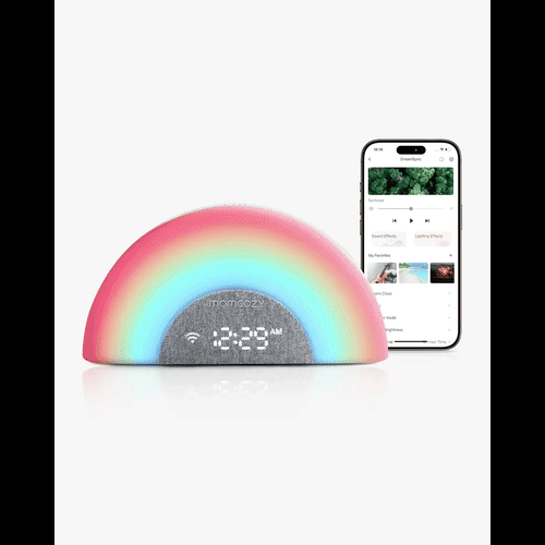 Momcozy Smart Baby Sound Machine - Rainbow Light & App Control