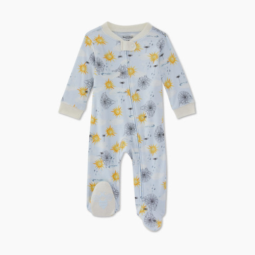 Burt's Bees Baby Itsy Bitsy Spider Sleep & Play PJ - White, 0-3 Months