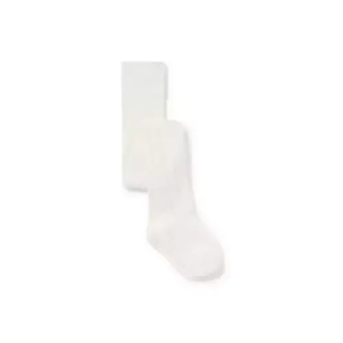 Girl White Textured Tight by Janie and Jack