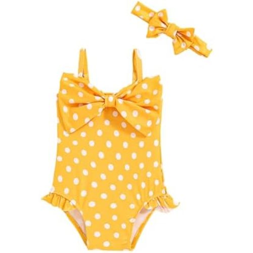 Mioglrie Toddler Baby Girl Swimsuit Infant Bathing Suits Summer Beach Swim Suit Newborn One Piece Swimwear for Girls
