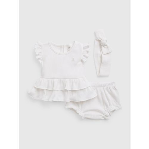 Baby Ruffled Rib Outfit Set