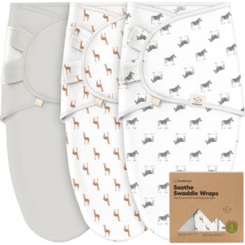 3-Pack Soothe Swaddle Wraps, Medium