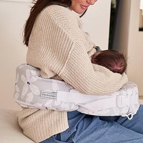 Amazon.com : My Brest Friend Original Nursing Pillow Enhanced Ergonomics Essential Breastfeeding Pillow Support for Mom & Baby W/Convenient Side Pocket, Double Straps & Slipcover, Dusty Rose Geo : Baby