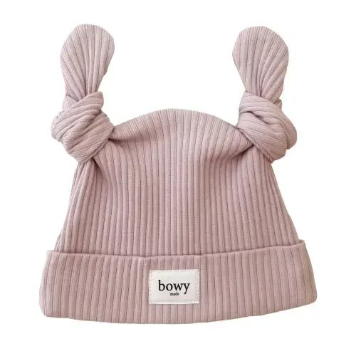 Double Knot Beanie - Rose - 3-6 months