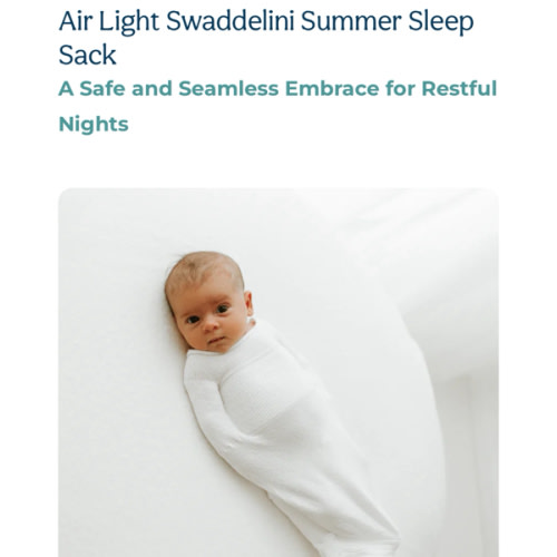 Air Light Swaddelini Summer Sleep Sack