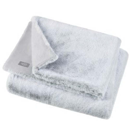 UGG Dawson Faux Fur Toddler Blanket in Glacier Gray