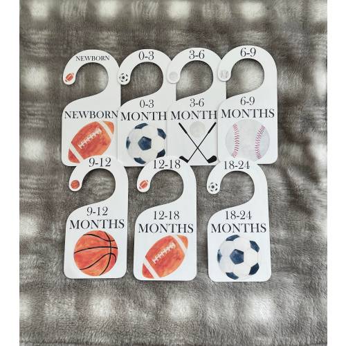Baby Boy Closet Dividers, Sports Baby Clothes Dividers, Baby Clothes Closet Dividers, Baby Clothes Dividers, Nursery Closet Dividers