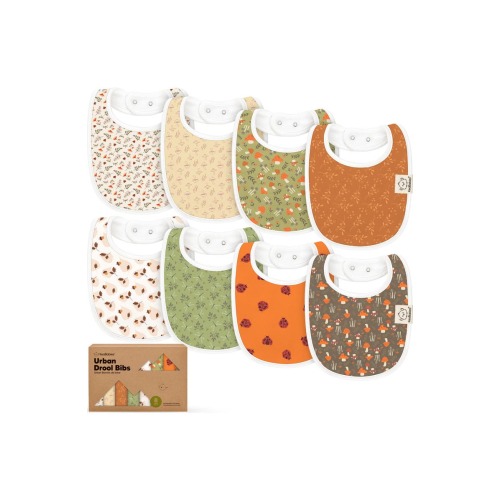 8-Pack Baby Drool Bibs