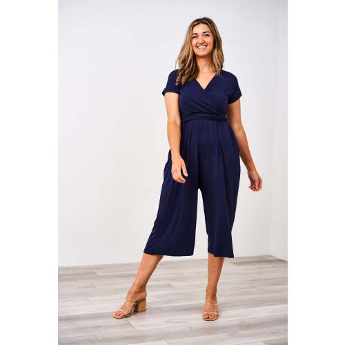 Latched Mama V-Neck Nursing Jumpsuit