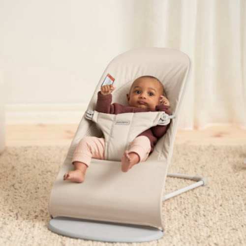BabyBjörn Bouncer Balance Soft - Cotton/Jersey/Mesh Light Beige