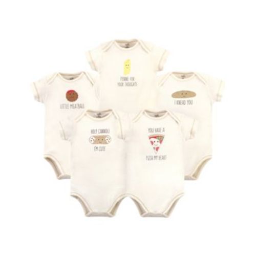 Baby Girls and Boys Pizza Bodysuits, Pack of 5