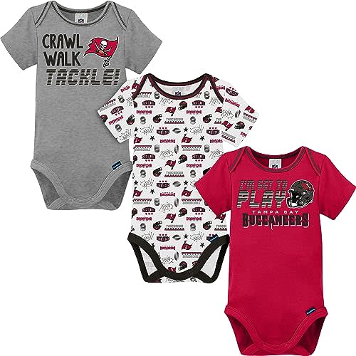Gerber Baby NFL Team 3 Pack Short Sleeve Onesie Bodysuit