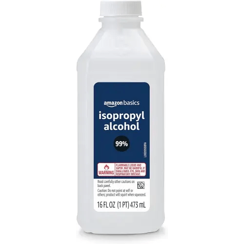 Amazon Basics 99% Isopropyl Alcohol First Aid For Technical Use,16 Fluid Ounces, 1-Pack (Previously Solimo)