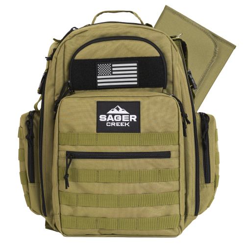 Sager Creek Dad Diaper Bags - Tactical Baby Diaper Bag Backpack - Green
