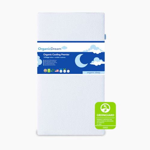 Organic Dream Organic Cooling Premier 2-Stage Crib Mattress - White