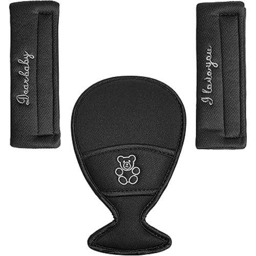 Shoulder Crotch Pad Compatible with Car Seat Stroller High Chair, Harness & Strap Comfort Cushion (Big Size)