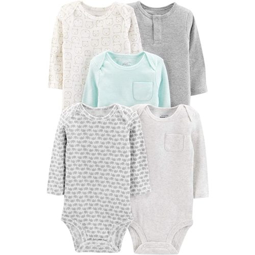 Simple Joys by Carter's unisex-baby 5-pack Long-sleeve Bodysuit