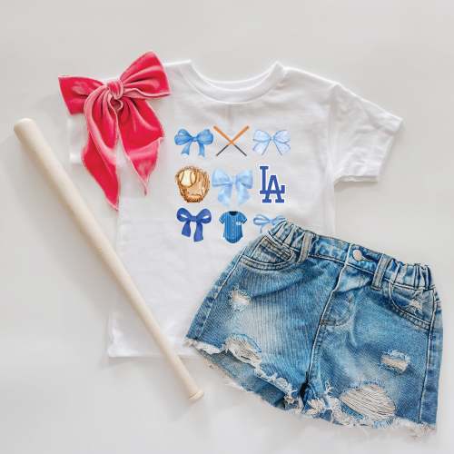 Customizable Girls ML Baseball T-Shirt in Multiple Colors