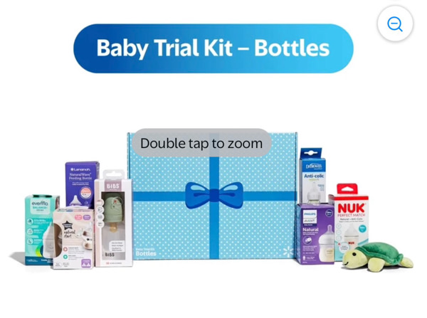 Baby Trial Kit of Bottles, Samples from 7 Brands, Various Features and Colors