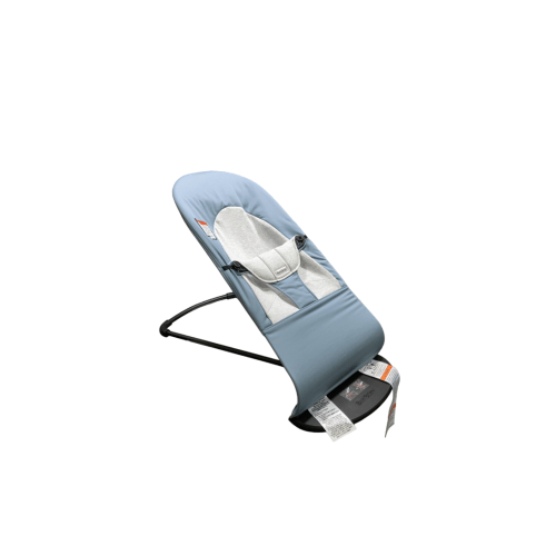 BabyBjorn Bouncer Balance, Black Frame, Blue/Gray