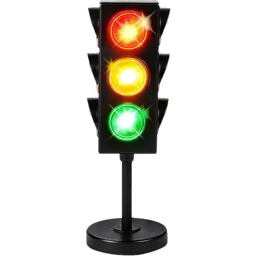 ArtCreativity Traffic Light Table Lamp for Kids, 1 PC, Bedside Lamp with Color Changing LEDs, Cool Nightlight for Girls and Boys, Decorative Lamp for Living Room, Bedroom, or Playroom, 11 Inches