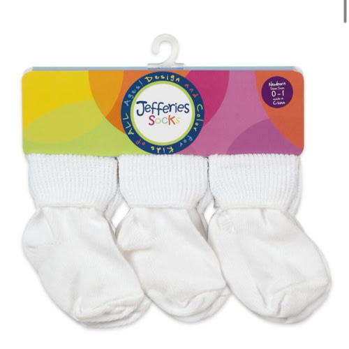 Jefferies Socks Baby Classic Bootie Turn Cuff Socks 6 Pair