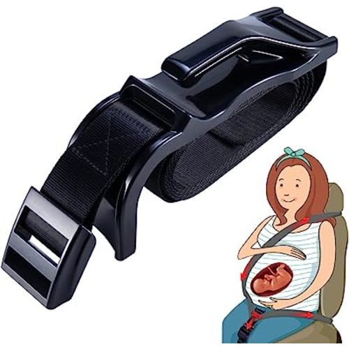Maternity Seat Belt Adjuster - Seat Bump Strap for Protecting Belly - Prevent Compression of Abdomen - A Must Have Maternity Seat Cover Belt for Expectant Mother -US PATENT