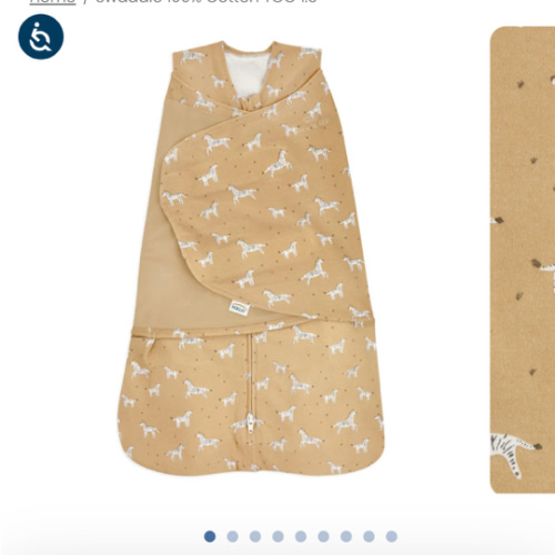 100% Cotton Baby Swaddle Serengeti Sun | Newborn | HALO US