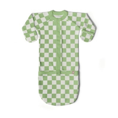 Goumi 24 Hour Convertible Sleeper Baby Gown - Cabana Green 0-3M