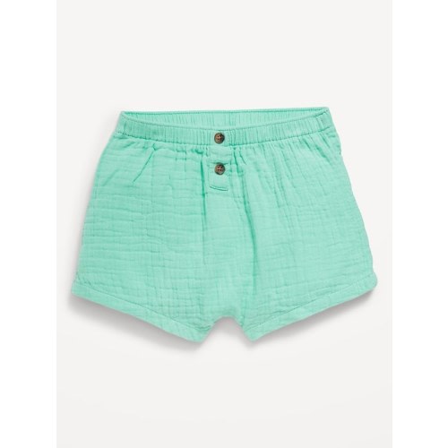 Double-Weave Button-Front Shorts for Baby | Old Navy