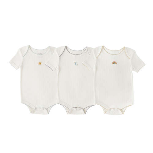 Petit Pehr Pointelle One-Piece 3-Pack - Skies