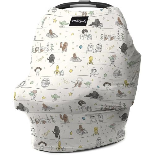 Milk Snob Original Star Wars 5-in-1 Cover, Precious Padawans, Privacy for Breastfeeding, Baby Car Seat, Carrier, Stroller, High Chair, Shopping Cart, Lounger Canopy - Newborn Essentials, Nursing Top
