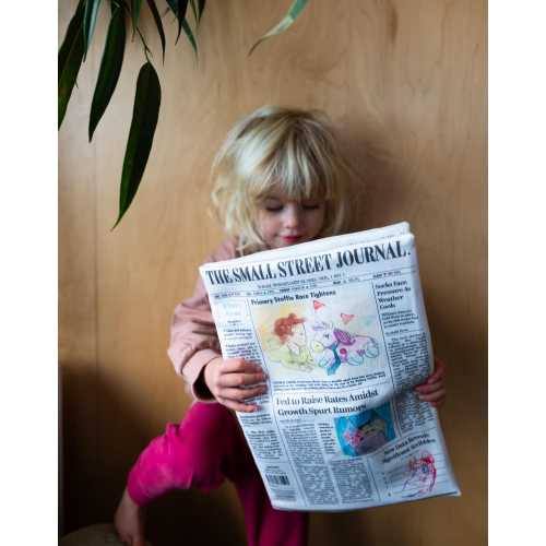 Baby Crinkle Book- Small Street Journal Parody Newspaper Gift