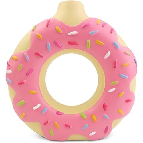 Donut Resin Vase Decor Doughnut Pink Home Arrangement Colorful Sprinkle Donut Table Decorations Birthday Party Favor 5.7'' H