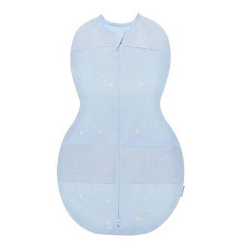 Happiest Baby Sleepea Sack Swaddle Wrap, Color: Blue with Stars, Size: M