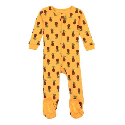 Leveret Footed Cotton Pajamas Avocado 3-6 Month