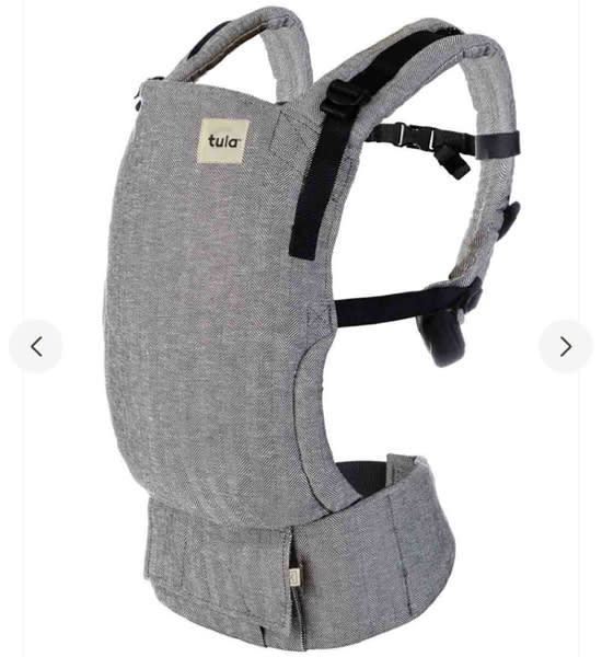 Natural Linen Baby Carrier - Free-To-Grow Ash Grey – Baby Tula – Baby Tula US