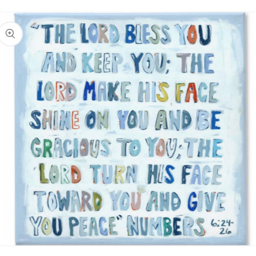 Numbers 6:24-26 on canvas – Chelsea McShane Art