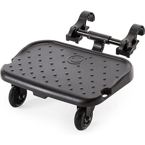 Contours Boogie Board Ride Along Baby Stroller Board, Stand Gilder Rider Accessory for Kids, Works with Select Models Only, Supports Children up to 48lbs, Black
