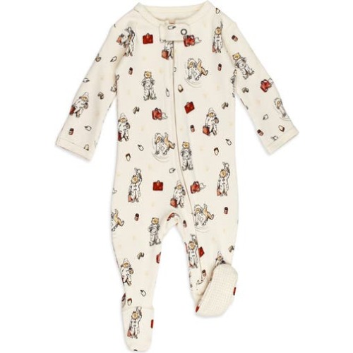 x Paddington Fitted One-Piece Organic Cotton Footie Pajamas, 6-9m (16-19 lbs)